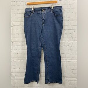 Denim & Company Womens Plus Size 16 Petite Straight Leg Jeans